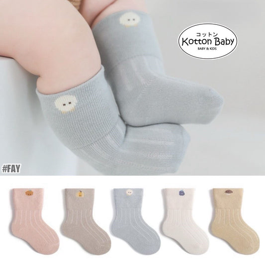 0-1 thn | KAOS KAKI PENDEK BAYI ANAK IMPOR NEWBORN SOCKS UNISEX catalog NMBB FAY