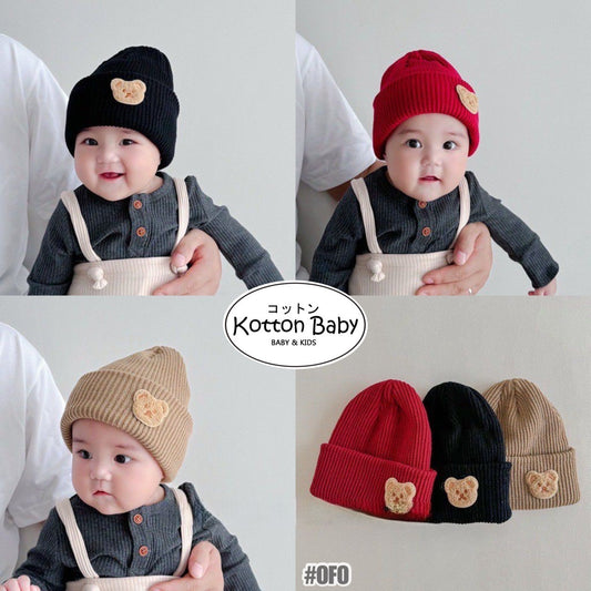 0-2 thn || Topi Bayi Newborn Anak Polos Kupluk Karakter Lucu Emen Anak Impor Catalog OIMG OFO