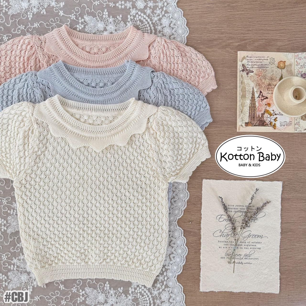 0-3 Thn | ATASAN BAJU KNIT RAJUT KAOS KEMEJA BAYI PAKAIAN ANAK PEREMPUAN catalog CTML CBJ