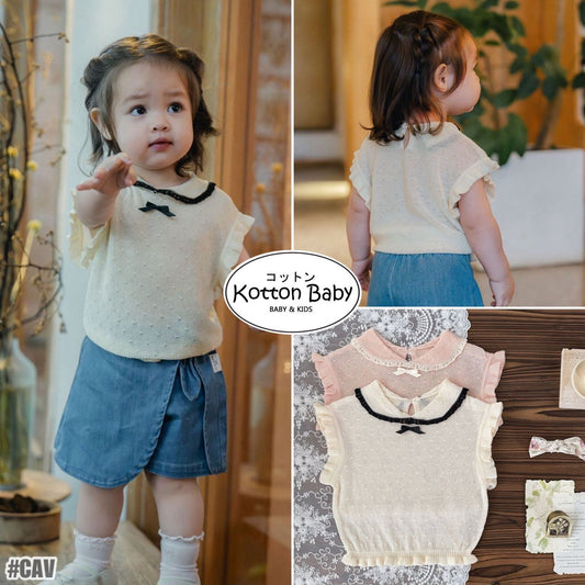 0-4 Thn | ATASAN BAJU KNIT RAJUT BAYI PAKAIAN ANAK PEREMPUAN catalog CTML CAV