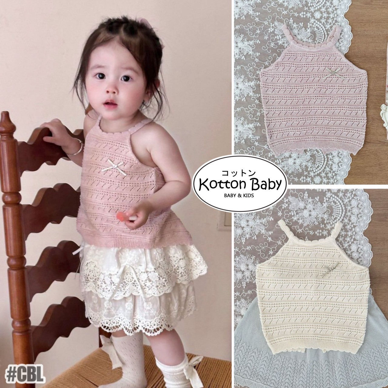 0-4 Thn | ATASAN BAJU KNIT RAJUT BAYI PAKAIAN ANAK PEREMPUAN catalog CTML CBL
