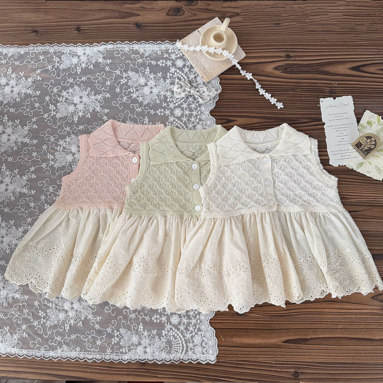 0-4 Thn | DRESS ATASAN BAJU KNIT RAJUT BAYI PAKAIAN ANAK PEREMPUAN CATALOG CTML CBH