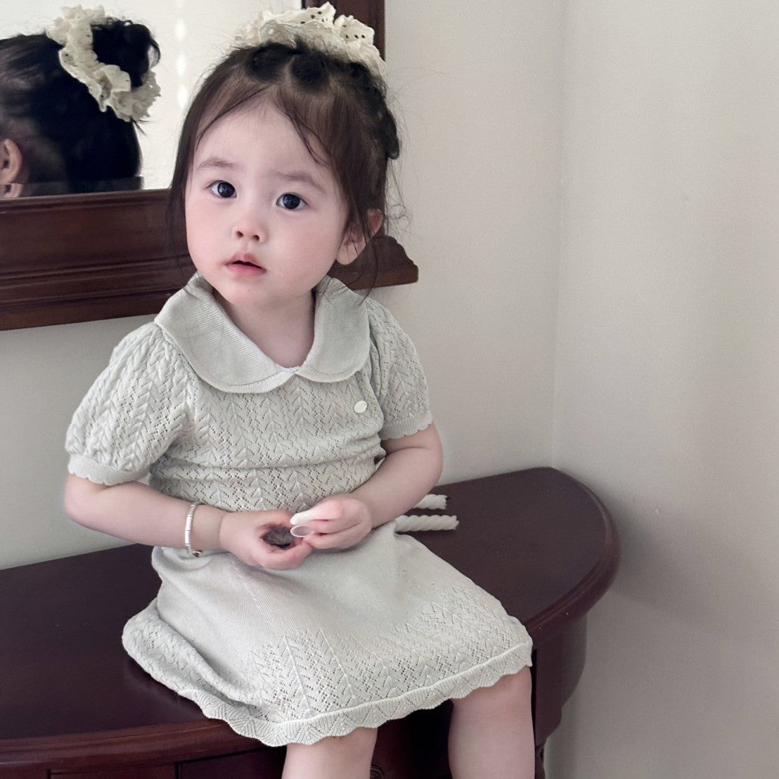 0-4 Thn | SETELAN BAJU + CELANA SET ATASAN KNIT BAYI ANAK PEREMPUAN BAJU PAKAIAN ANAK Catalog CTML CAX