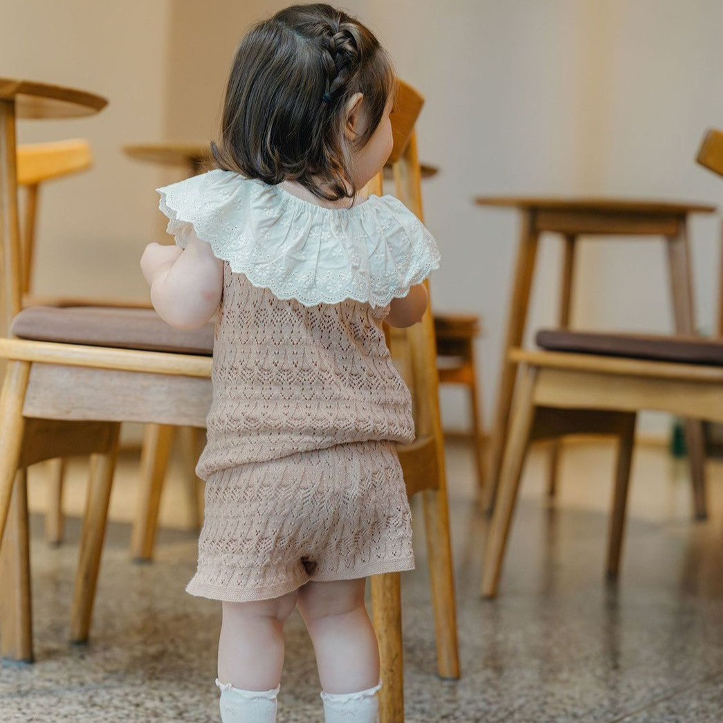 0-4 Thn | SETELAN BAJU + CELANA SET ATASAN KNIT BAYI ANAK PEREMPUAN BAJU PAKAIAN ANAK Catalog CTML CAZ