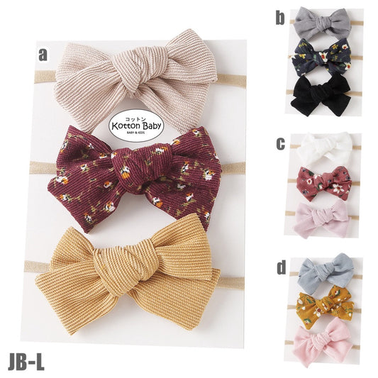 (set 3pcs) Bandana bayi headband premium import pita anak perempuan catalog jbay JB L