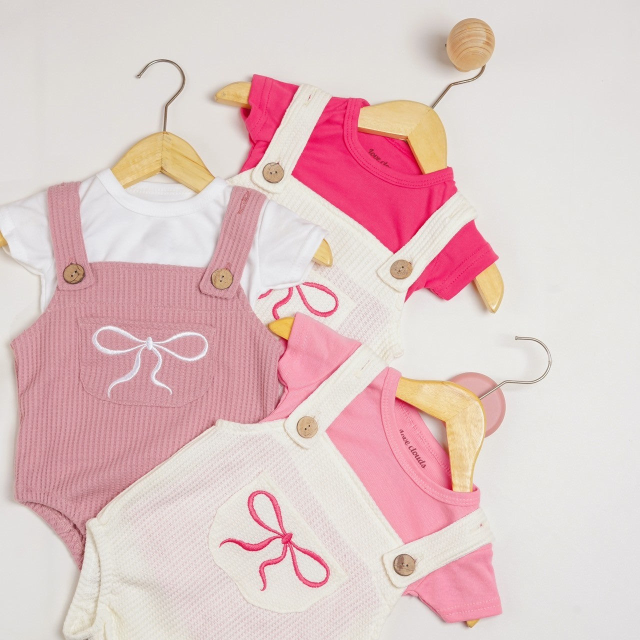 TINYME 0-18 bln || Set Jumpsuit Overall + Kaos  Celana Kodok Gantung Luaran Anak Bayi Catalog TMTM CARROL