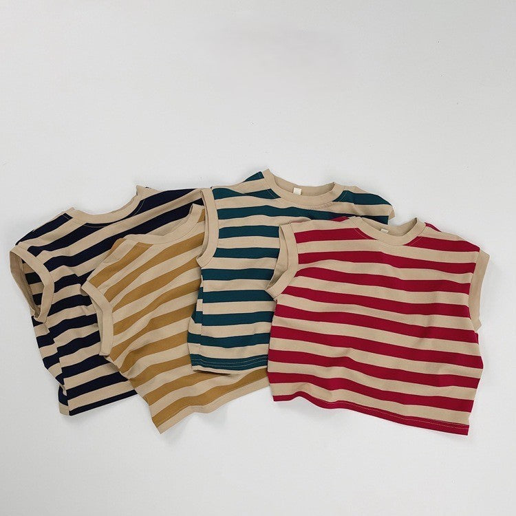 1-5thn | Tshirt Kaos Korea Basic Oblong Kutang Anak Laki-laki Pakaian Bayi KQHZ catalog KAQ