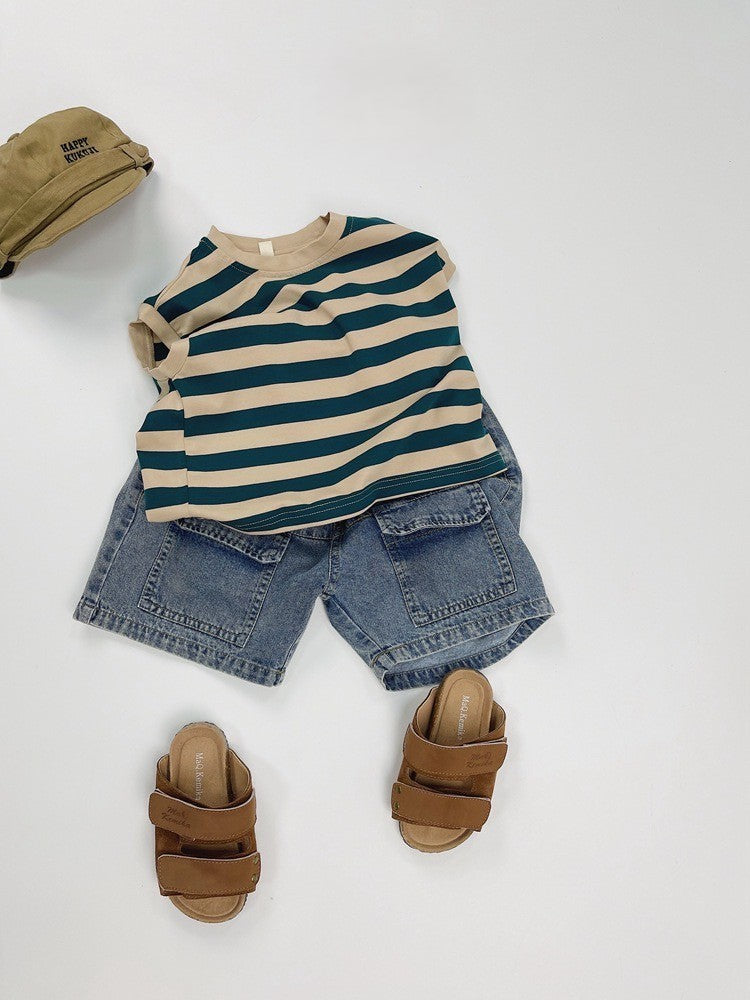 1-5thn | Tshirt Kaos Korea Basic Oblong Kutang Anak Laki-laki Pakaian Bayi KQHZ catalog KAQ