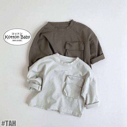 1-5thn | Tshirt Kaos Korea Basic Lengan Panjang Oblong Anak Laki-laki Pakaian Bayi MYTT catalog TAH