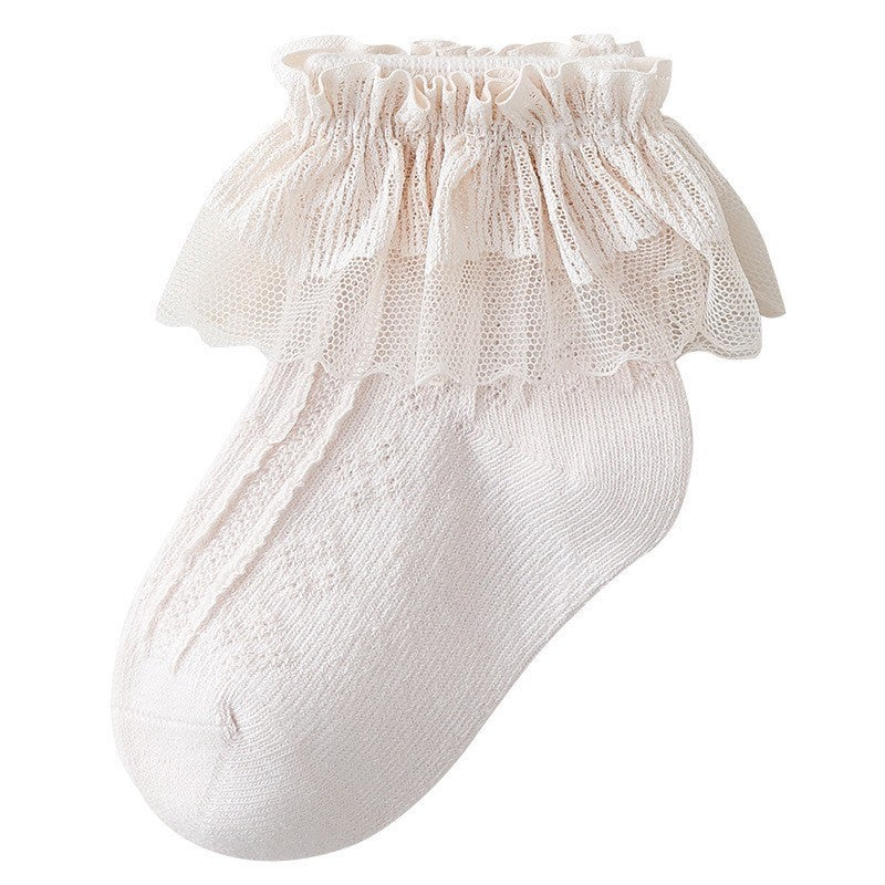 0-5 thn | KAOS KAKI RUFFLE BAYI ANAK IMPOR NEWBORN SOCKS PEREMPUAN Catalog QN QDA