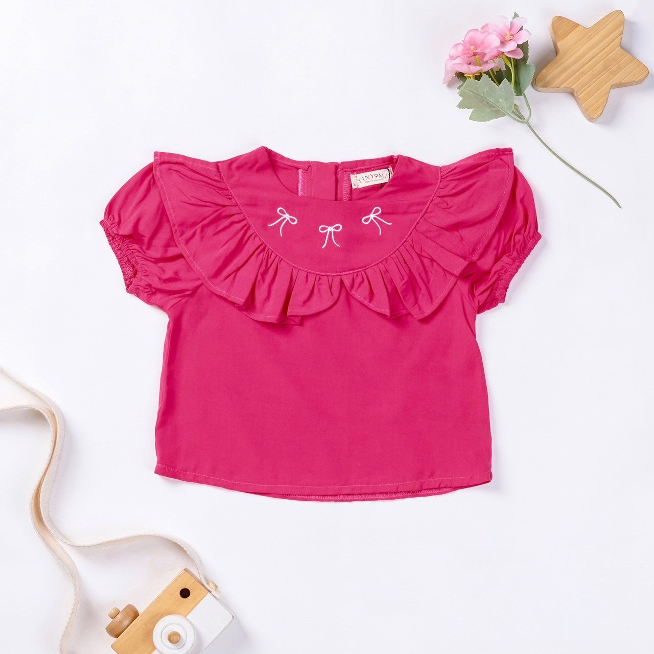 TINYME 0-4 thn || ATASAN PEPLUM TOP KAOS BAYI ANAK CASUAL catalog TMTM DAISY