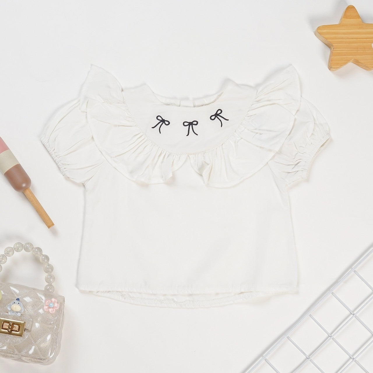 TINYME 0-4 thn || ATASAN PEPLUM TOP KAOS BAYI ANAK CASUAL catalog TMTM DAISY