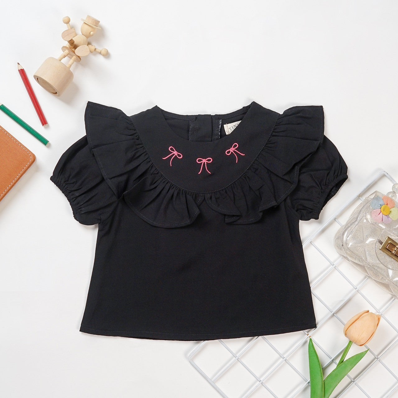 TINYME 0-4 thn || ATASAN PEPLUM TOP KAOS BAYI ANAK CASUAL catalog TMTM DAISY