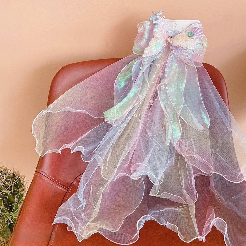 Big Bow Jepitan rambut lace princess | Pita Rambut | jepit bayi anak aksesoris kepala perempuan FU