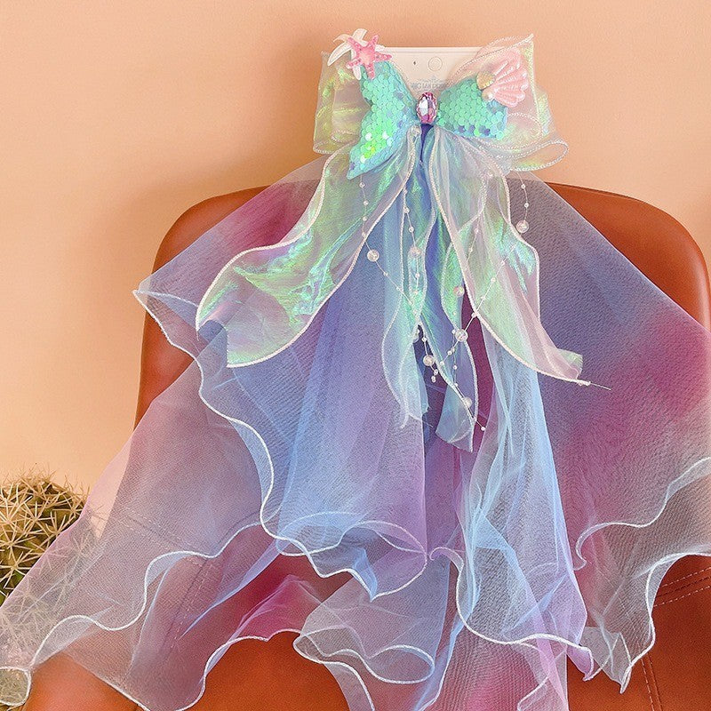 Big Bow Jepitan rambut lace princess | Pita Rambut | jepit bayi anak aksesoris kepala perempuan FU