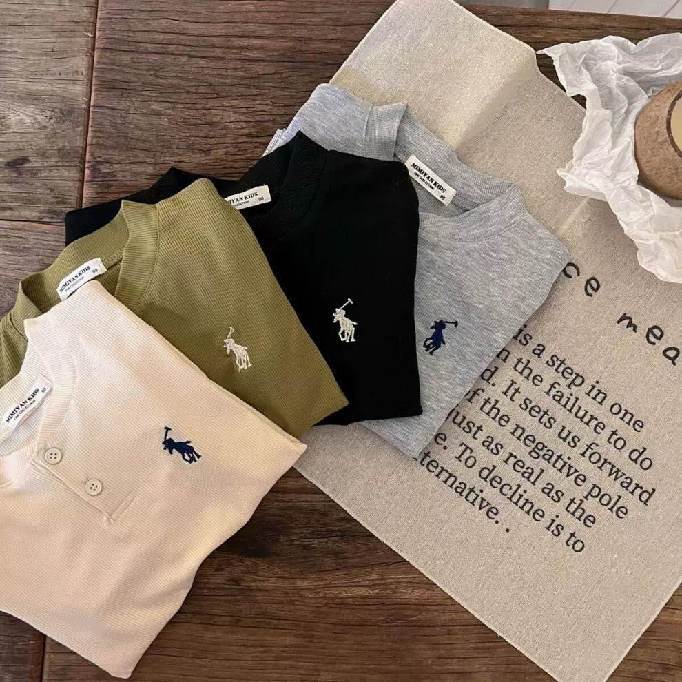 2-6thn | Tshirt Kaos Korea Basic Lengan Panjang Oblong Anak Laki-laki Pakaian Bayi TXY catalog XAZ