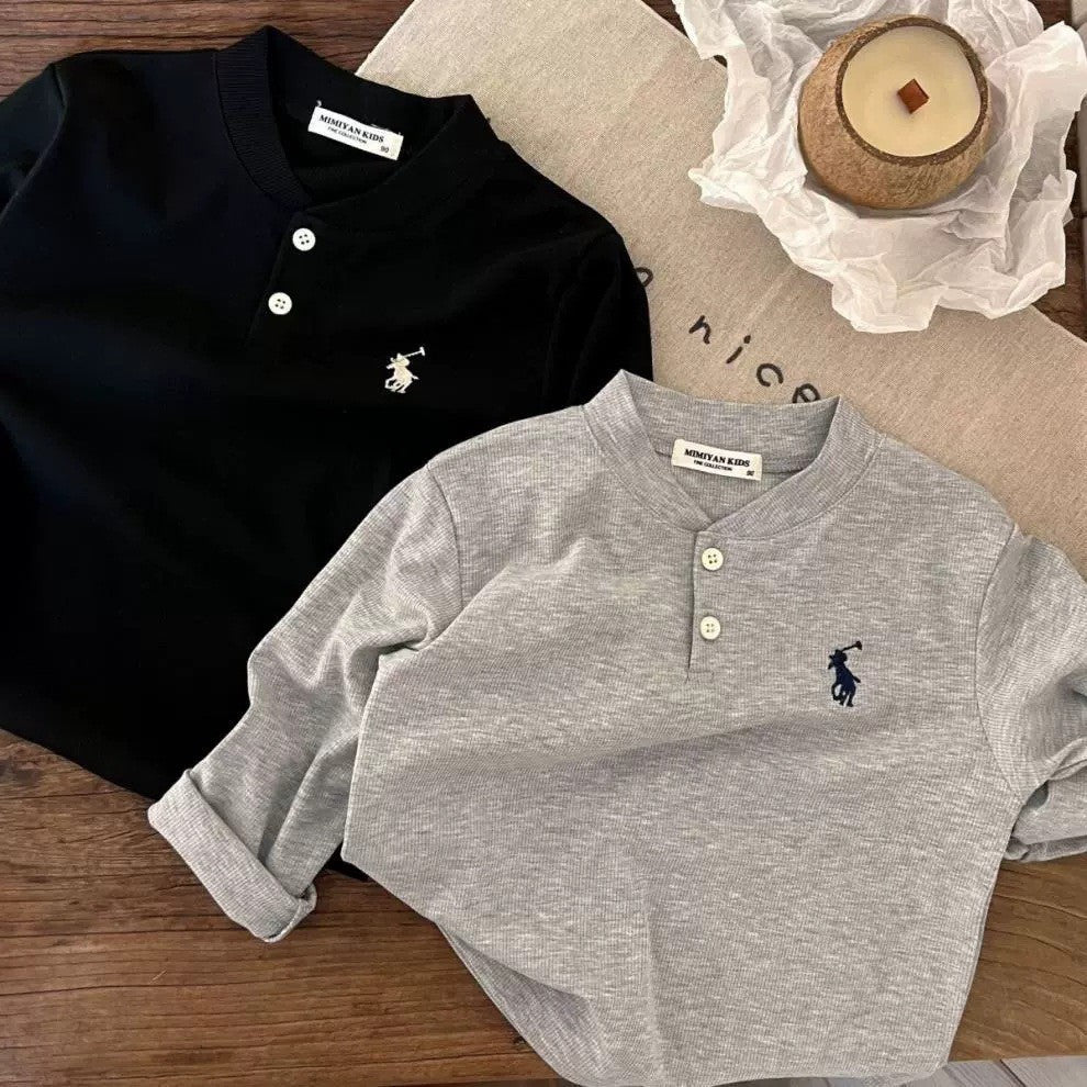 2-6thn | Tshirt Kaos Korea Basic Lengan Panjang Oblong Anak Laki-laki Pakaian Bayi TXY catalog XAZ