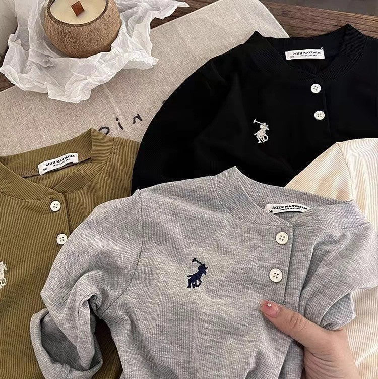 2-6thn | Tshirt Kaos Korea Basic Lengan Panjang Oblong Anak Laki-laki Pakaian Bayi TXY catalog XAZ