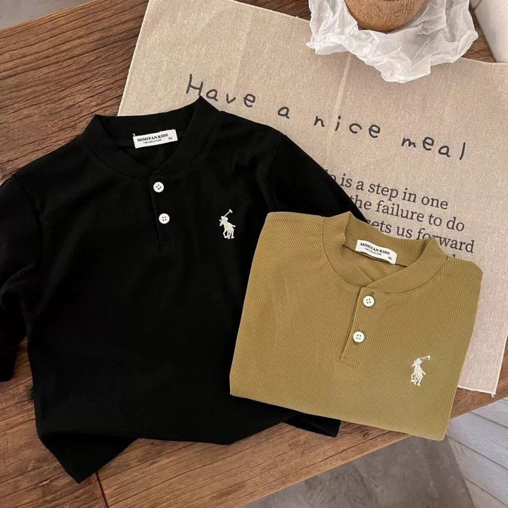 2-6thn | Tshirt Kaos Korea Basic Lengan Panjang Oblong Anak Laki-laki Pakaian Bayi TXY catalog XAZ