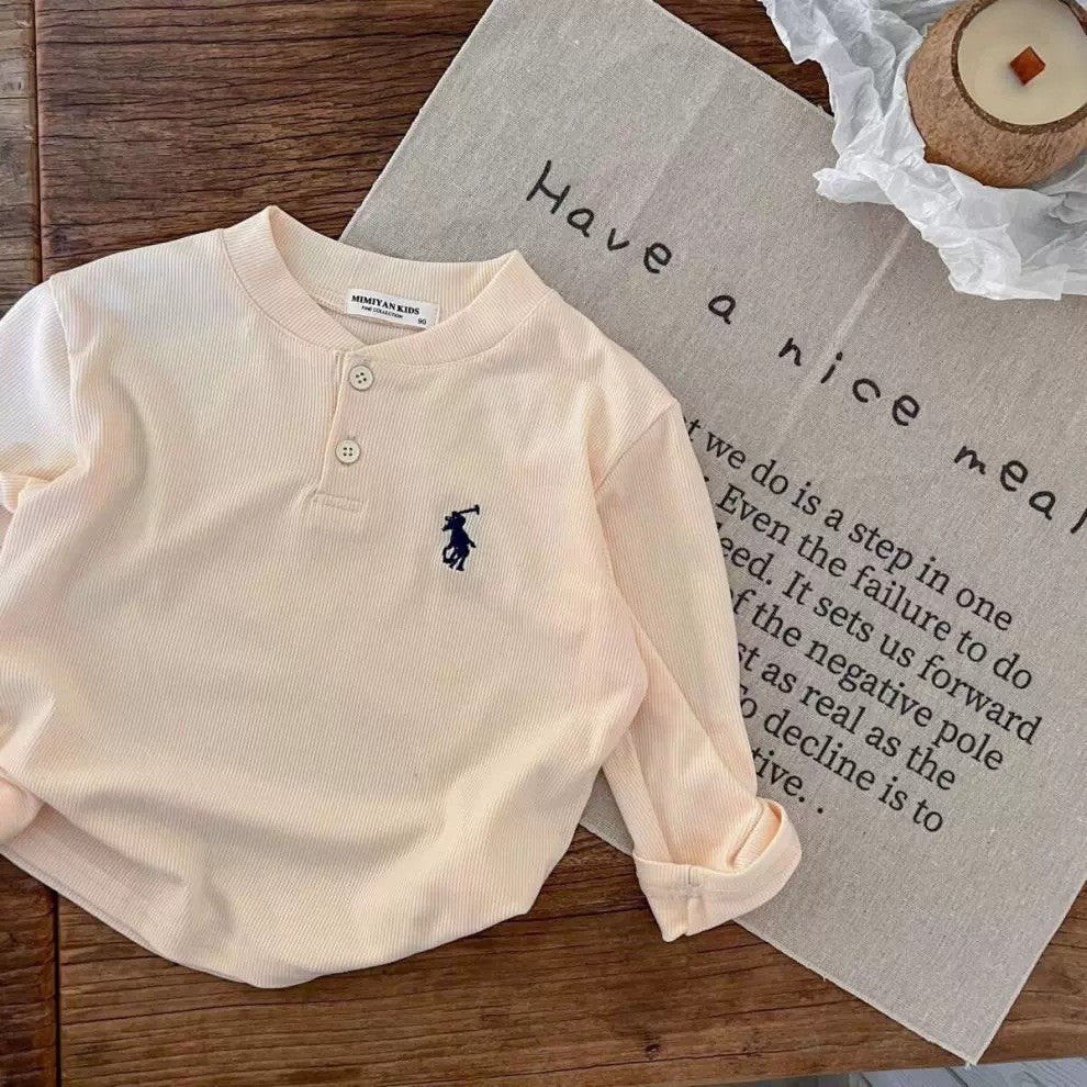 2-6thn | Tshirt Kaos Korea Basic Lengan Panjang Oblong Anak Laki-laki Pakaian Bayi TXY catalog XAZ