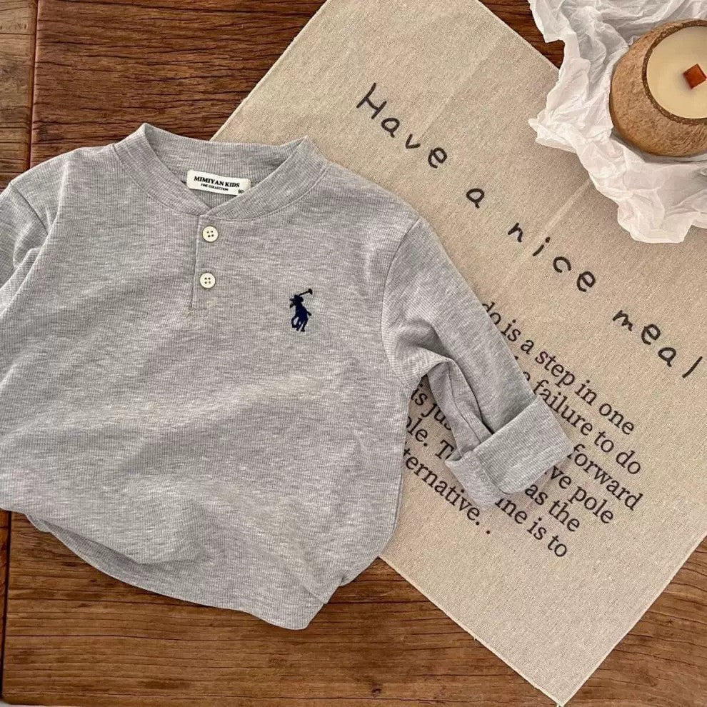 2-6thn | Tshirt Kaos Korea Basic Lengan Panjang Oblong Anak Laki-laki Pakaian Bayi TXY catalog XAZ