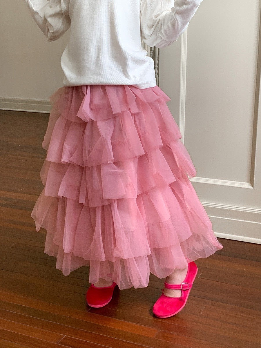 2-6 thn || ROK PANJANG TUTU ANAK SKIRT NGEMBANG TULLE catalog NXTY TAS