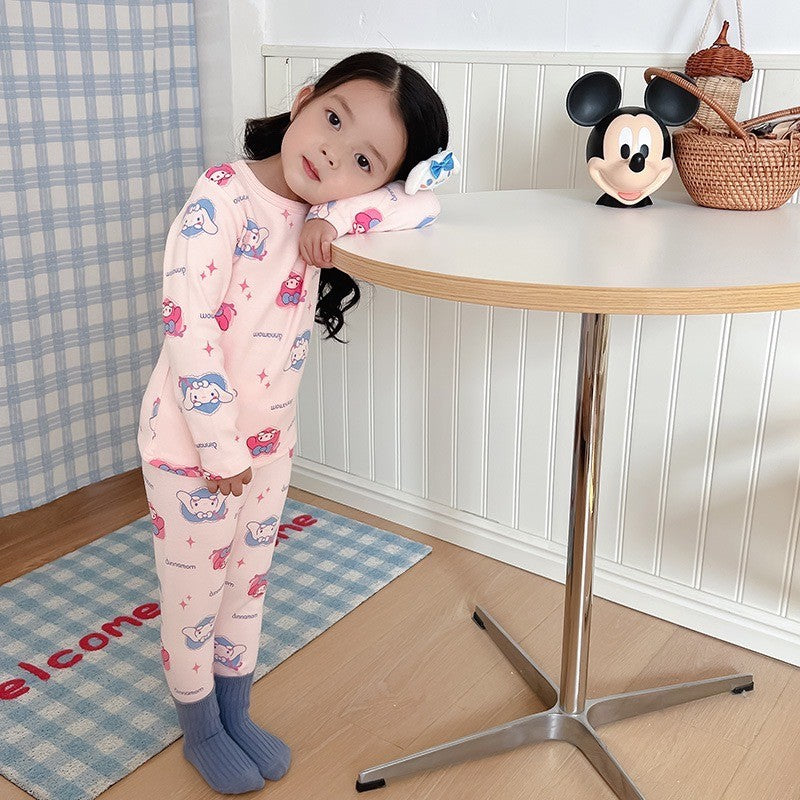 2-6 thn || SETELAN BAJU PIYAMA + CELANA (1 set) ANAK JALAN CASUAL BAJU catalog NXTY TBG