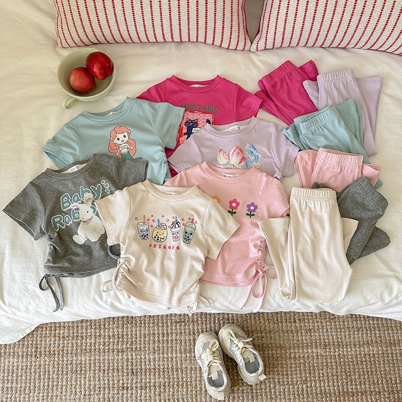 2-6 thn ||SETELAN BAJU + CELANA PANJANG (1 set) ANAK JALAN CASUAL BAJU ATASAN catalog NXTY TBT