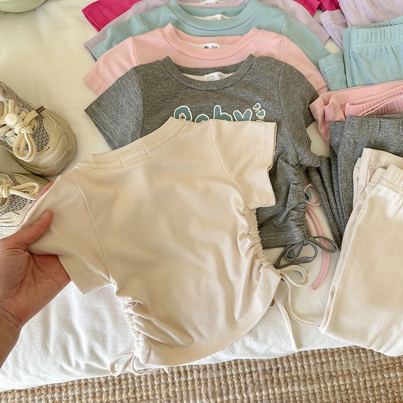 2-6 thn ||SETELAN BAJU + CELANA PANJANG (1 set) ANAK JALAN CASUAL BAJU ATASAN catalog NXTY TBT