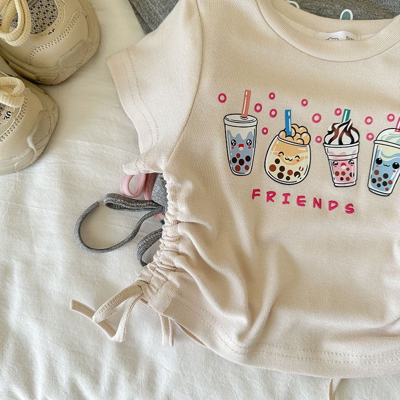 2-6 thn ||SETELAN BAJU + CELANA PANJANG (1 set) ANAK JALAN CASUAL BAJU ATASAN catalog NXTY TBT