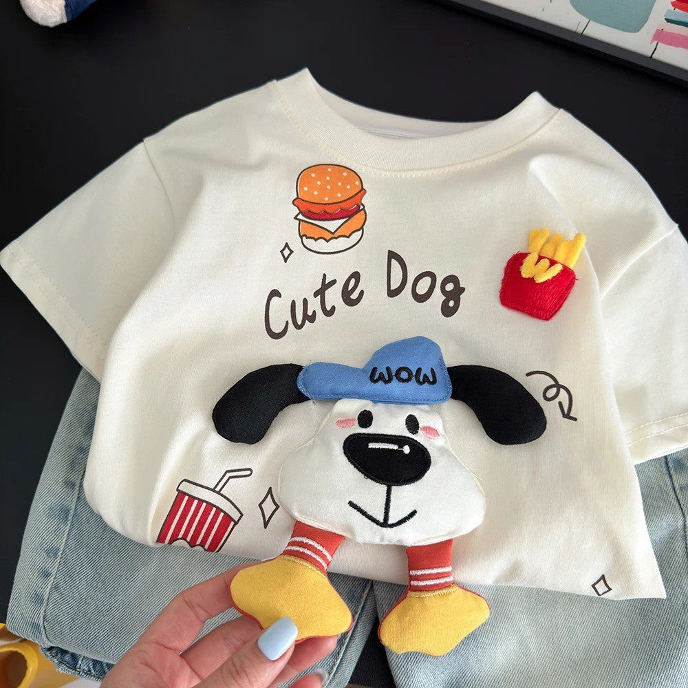 2-6thn | Tshirt Kaos Korea Basic Lengan Pendek Oblong karakter Anak Laki-laki Pakaian Bayi TXY catalog XBH