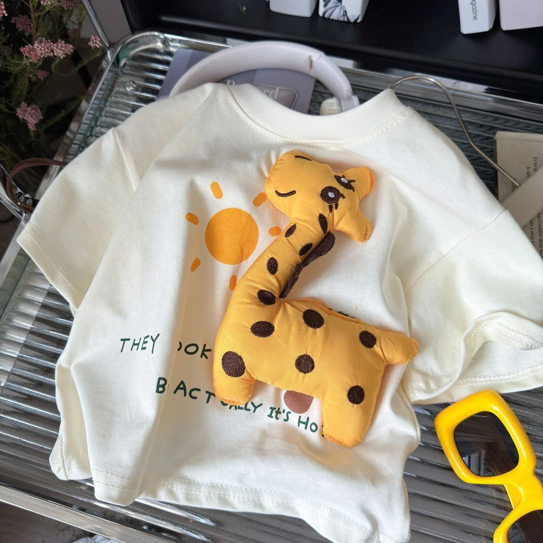 2-6thn | Tshirt Kaos Korea Basic Lengan Pendek Oblong karakter Anak Laki-laki Pakaian Bayi TXY catalog XBH