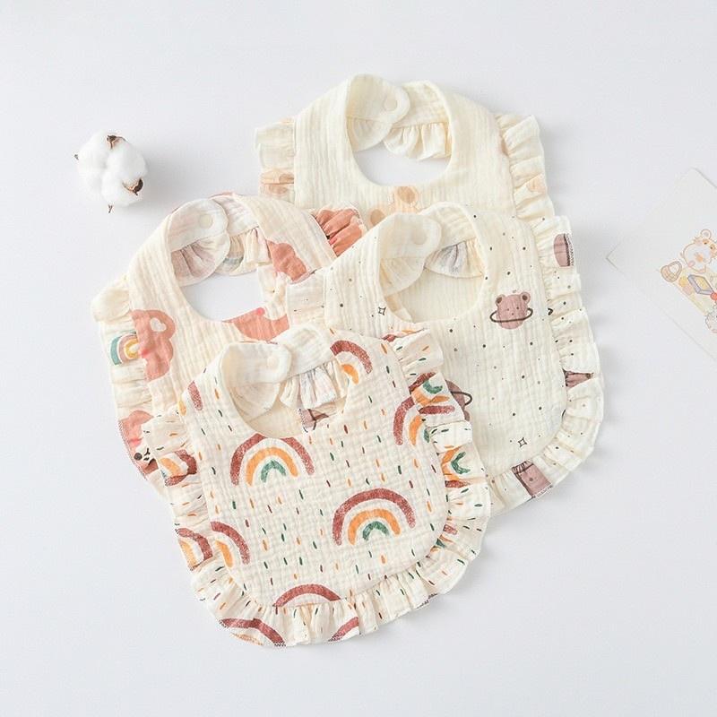 Premium BIB SLABBER BUNGA BAYI SET CELEMEK TATAKAN LIUR ANAK catalog DQIN DS