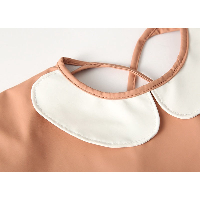 BIB BAYI BAJU BLW LENGAN PANJANG / BABY SILICONE CELEMEK MAKAN MPASI / SLABBER / TATAKAN AIR LIUR DQIN DC catalog