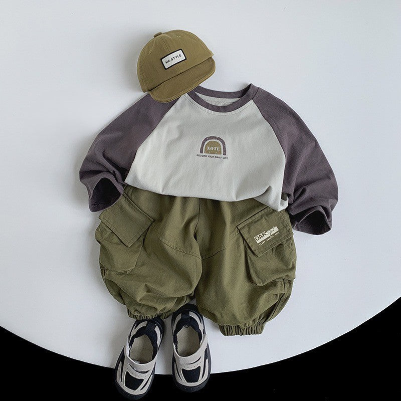 1-5thn | Tshirt Kaos Korea Basic Lengan Panjang Oblong Anak Laki-laki Pakaian Bayi MYTT catalog TAS