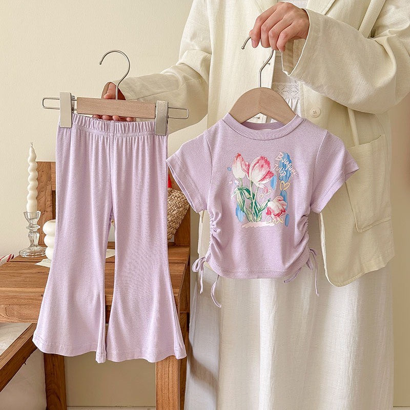 2-6 thn ||SETELAN BAJU + CELANA PANJANG (1 set) ANAK JALAN CASUAL BAJU ATASAN catalog NXTY TBT