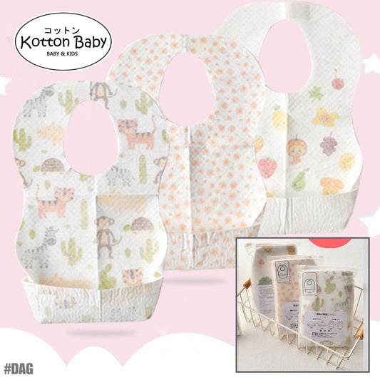 CELEMEK MAKAN MPASI BAYI SEKALI PAKAI CELEMEK BAYI TAHAN AIR CATALOG DQIN DAG