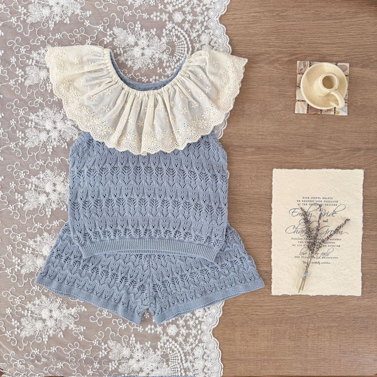 0-4 Thn | SETELAN BAJU + CELANA SET ATASAN KNIT BAYI ANAK PEREMPUAN BAJU PAKAIAN ANAK Catalog CTML CAZ