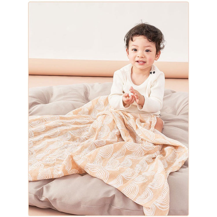 (120x110cm) Kain Bedong Muslin Bayi | Baby Swaddle Muslin Bamboo | Selimut Bayi Catalog G