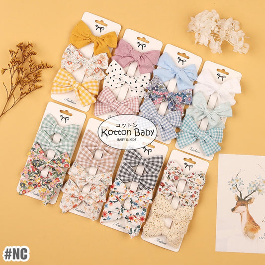 (set 3pcs 4pcs) Jepitan rambut | Pita Rambut | bayi anak premium import perempuan catalog QUIN NC