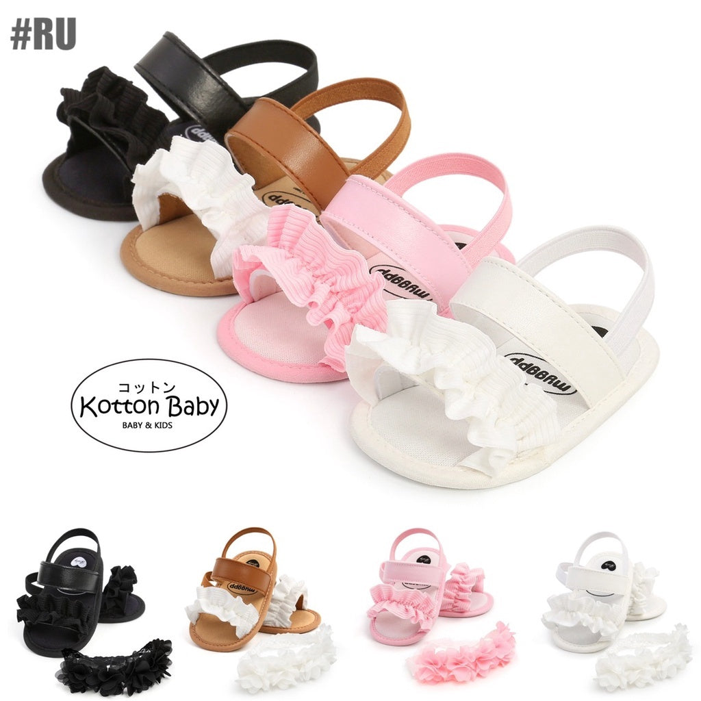 (free headband) 0-18m SEPATU BAYI ANAK SHOES UNISEX LAKI LAKI CASUAL GAUL CATALOG RMRS RU