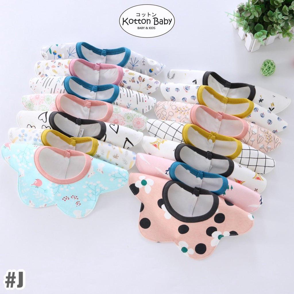 Premium BIB SLABBER BUNGA BAYI SET CELEMEK TATAKAN LIUR ANAK NMD J catalog