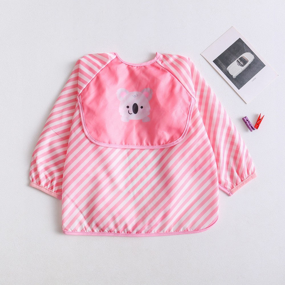 BIB BAYI BAJU BLW LENGAN PANJANG / BABY SILICONE CELEMEK MAKAN MPASI / SLABBER / TATAKAN AIR LIUR DQIN DA catalog