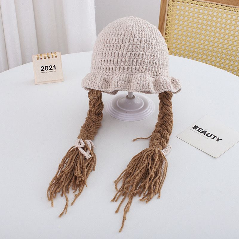 0-3 thn || Topi Wig Korea Bayi Rambut Palsu Newborn Anak Polos Kupluk Karakter Lucu Emen Anak Impor Catalog OIMG OBC