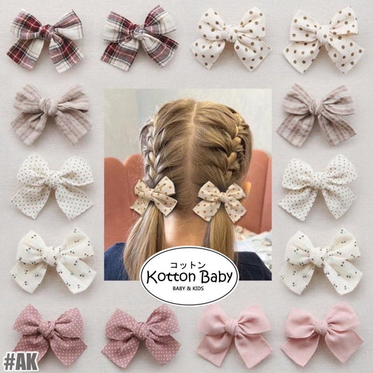 (isi 2psg) Set Jepitan rambut | Pita Rambut | bayi anak bunga import perempuan aksesoris catalog ATSP AK