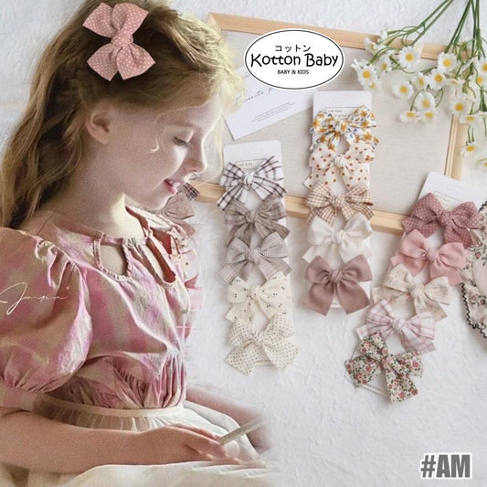 (isi 5pcs) Set Jepitan rambut | Pita Rambut | bayi anak bunga import perempuan aksesoris catalog ATSP AM