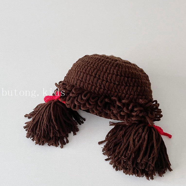 0-3 thn || Topi Wig Korea Bayi Rambut Palsu Newborn Anak Polos Kupluk Karakter Lucu Emen Anak Impor Catalog OIMG OK