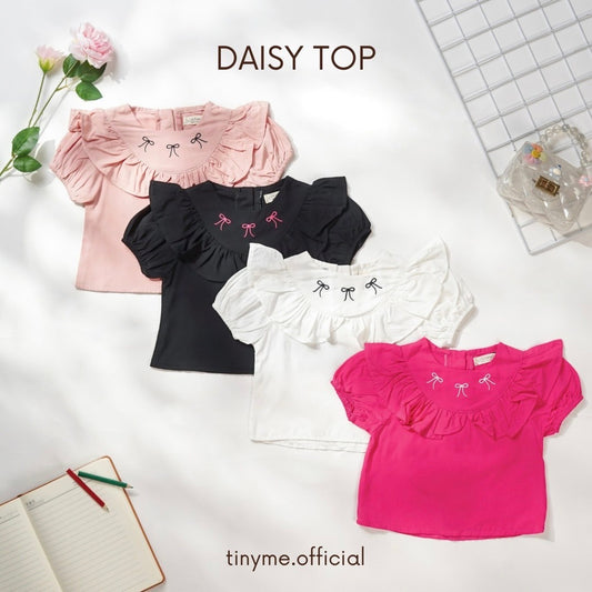 TINYME 0-4 thn || ATASAN PEPLUM TOP KAOS BAYI ANAK CASUAL catalog TMTM DAISY