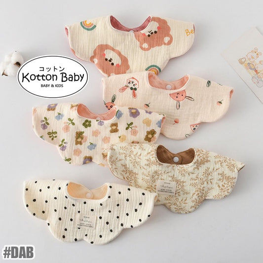 Premium BIB SLABBER BUNGA BAYI SET CELEMEK TATAKAN LIUR ANAK catalog DQIN DAB