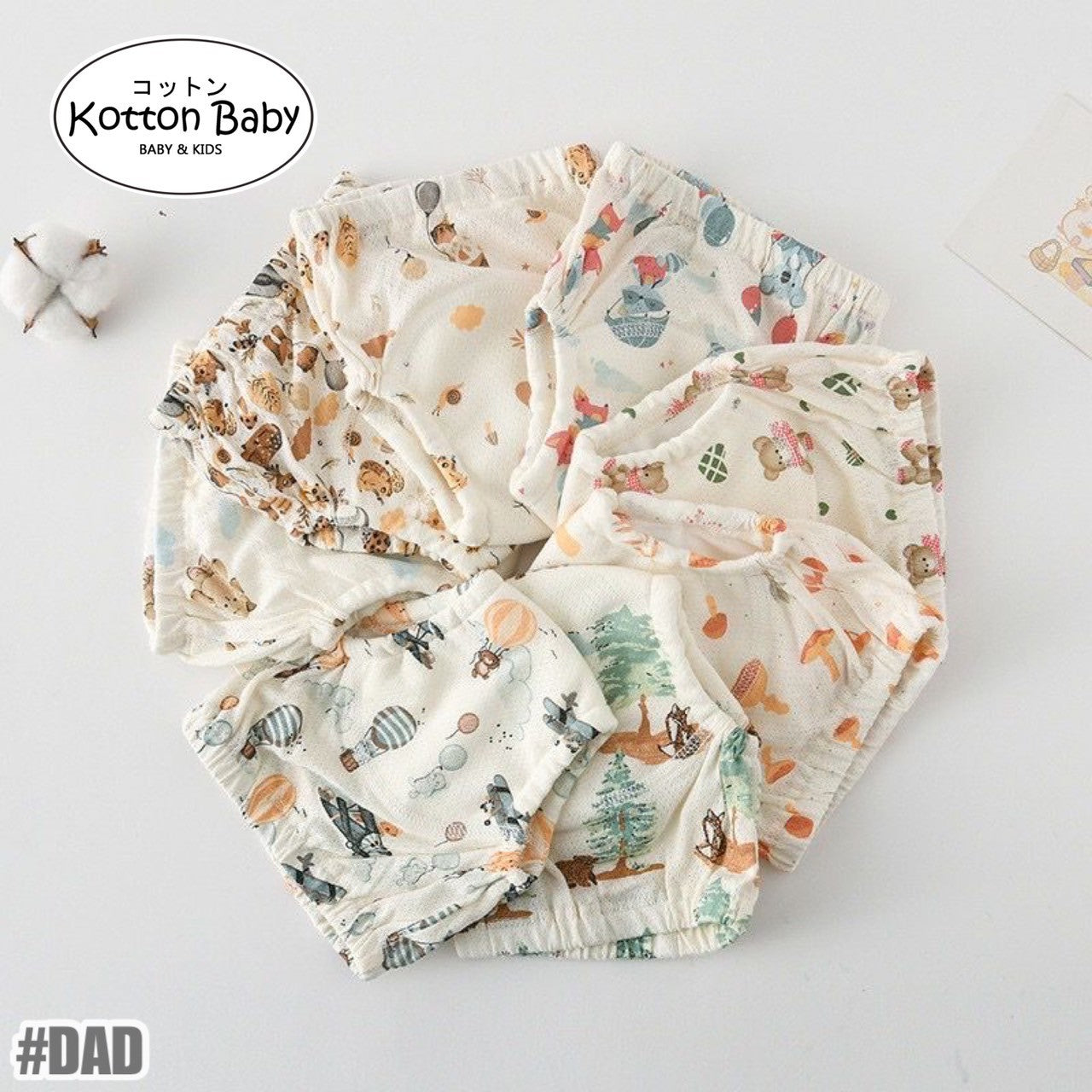 CLODI POPOK KAIN CUCI ULANG | BABY DIAPER BAYI KAIN LUCU KARAKTER catalog DQIN DAD